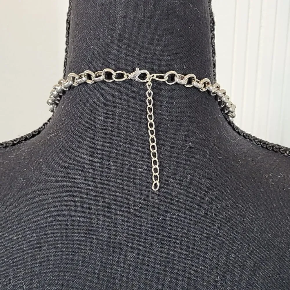 Large Stone Pearl Necklace